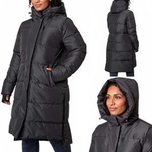 MPG Women’s Maxi Down Puffer Jacket 650 Fill Power …Black